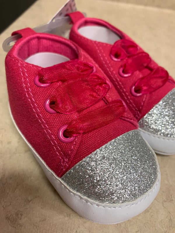 Fuchsia /Glitter Girls Shoes- 6-12 months