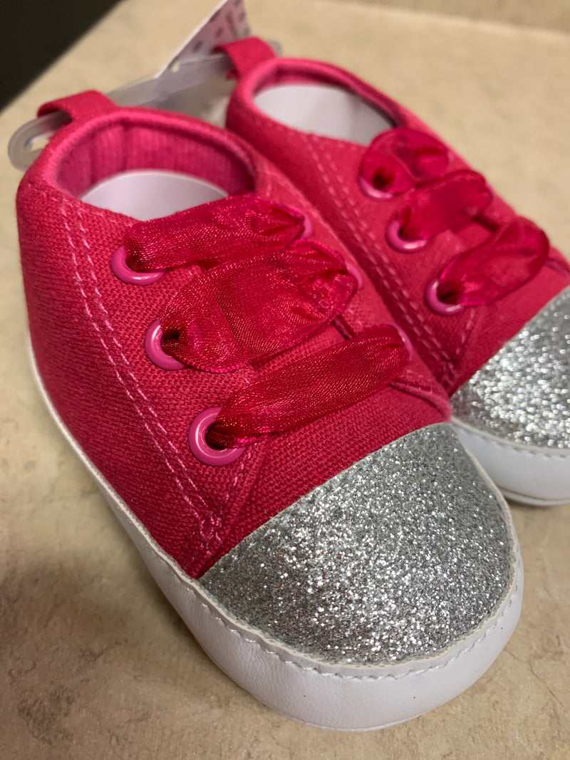 Fuchsia /Glitter Girls Shoes- 6-12 months
