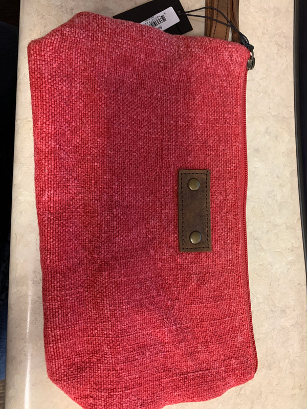 Red Wristlet Cosmetic Bag