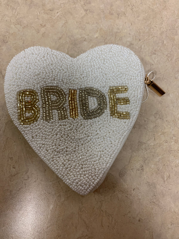 Bride Beaded Heart Case - WH