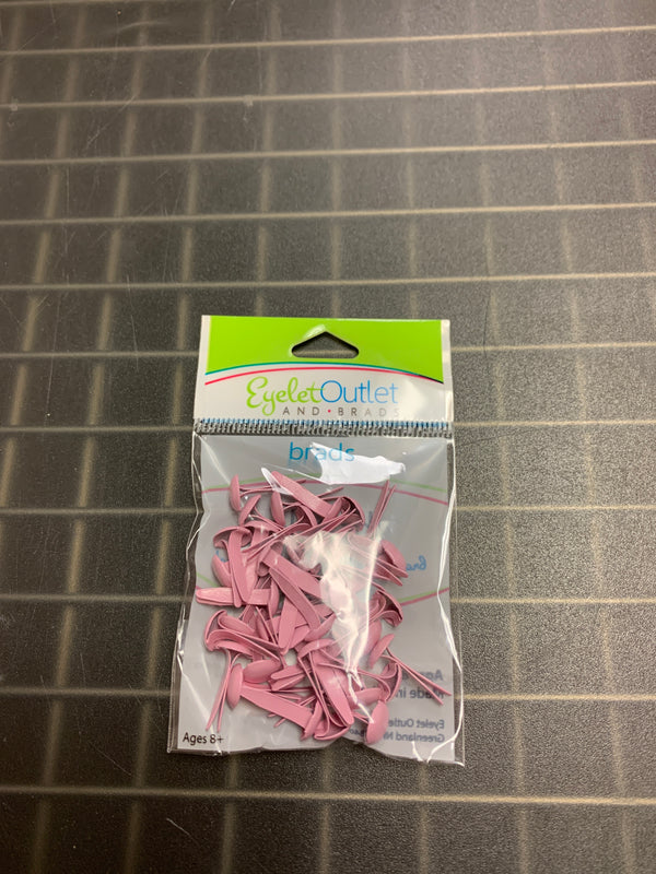 Pastel Pink Brads - 8mm - 40 Count