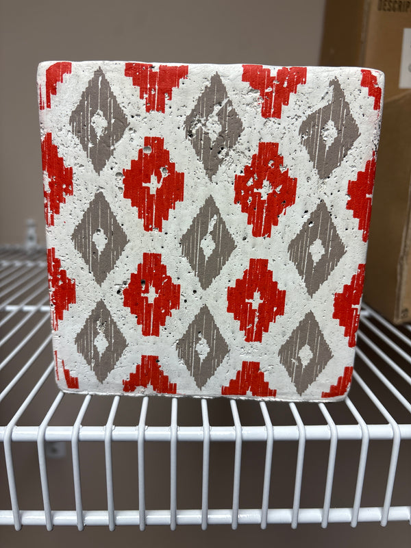 Nomad Square Orange Pot