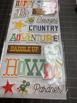 Howdy Stickers - Foam Stickers- 31 Count