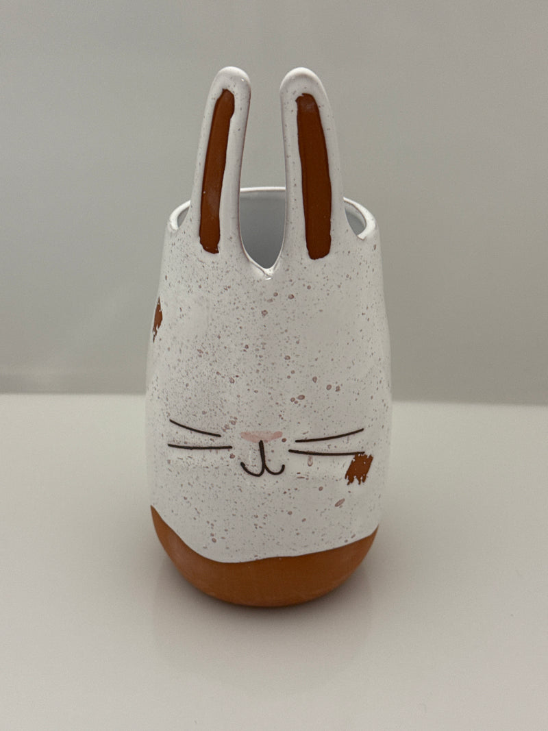 Bunny Terracotta Vase