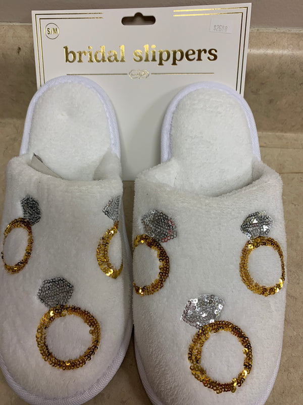Bride White Slippers - S/M
