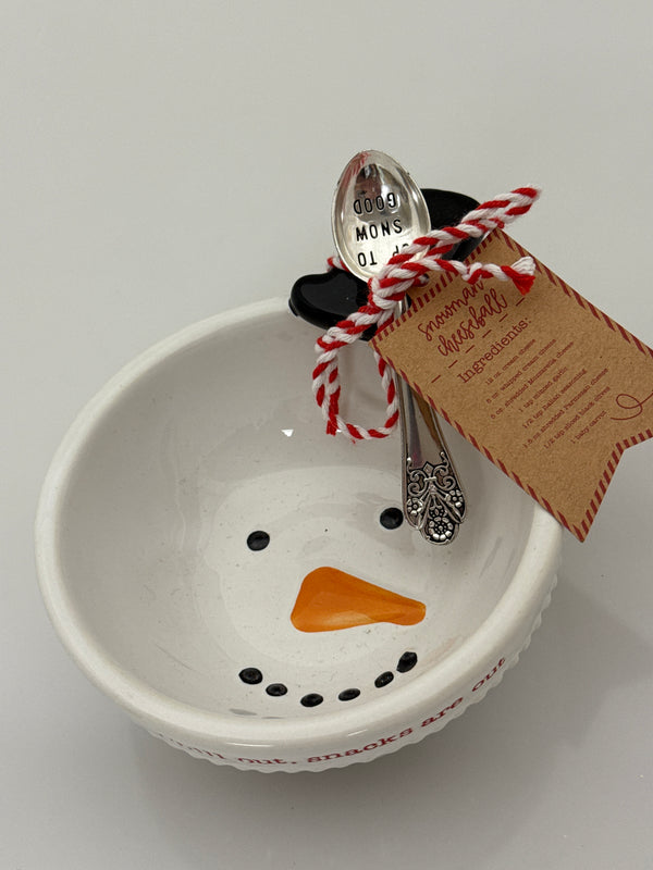 Snowman Dip Bowl Set