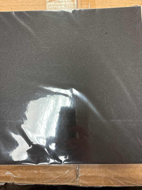 POW Black Glitter -12x12 Scrapbook Paper