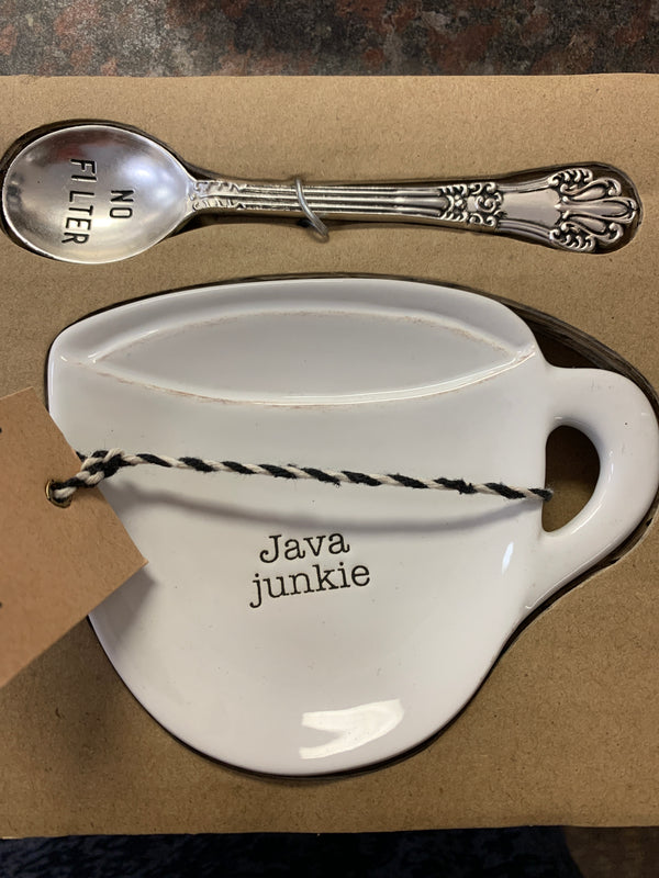 Java Coffee Spoon Rest Set