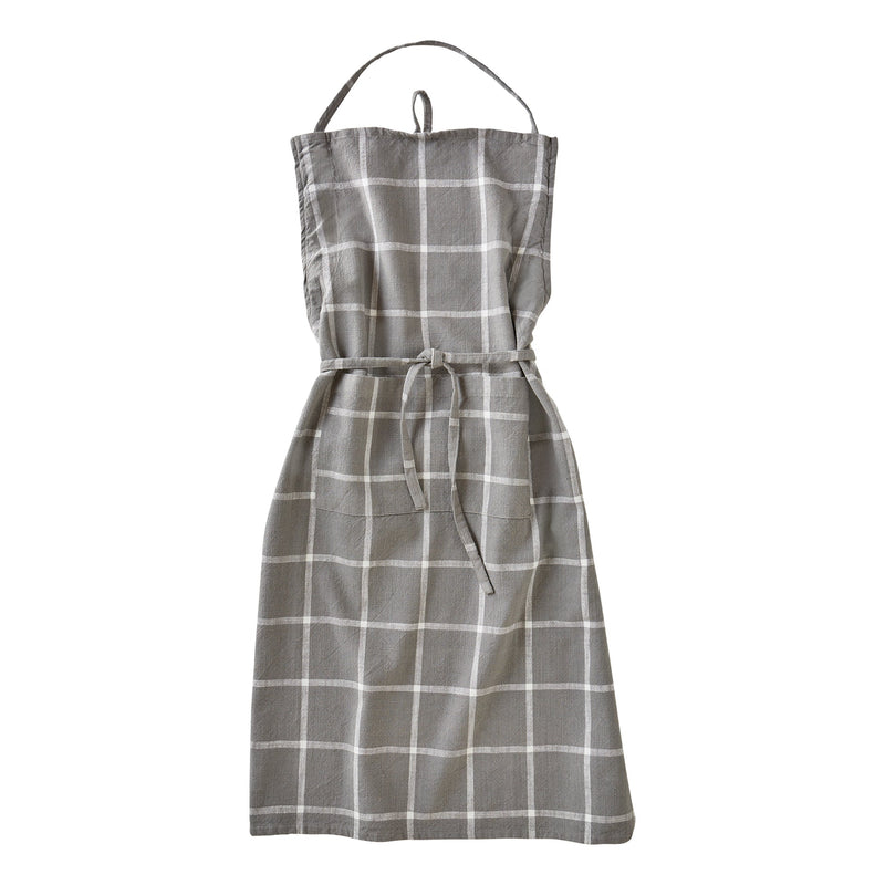 Apron - Gray Check Slub