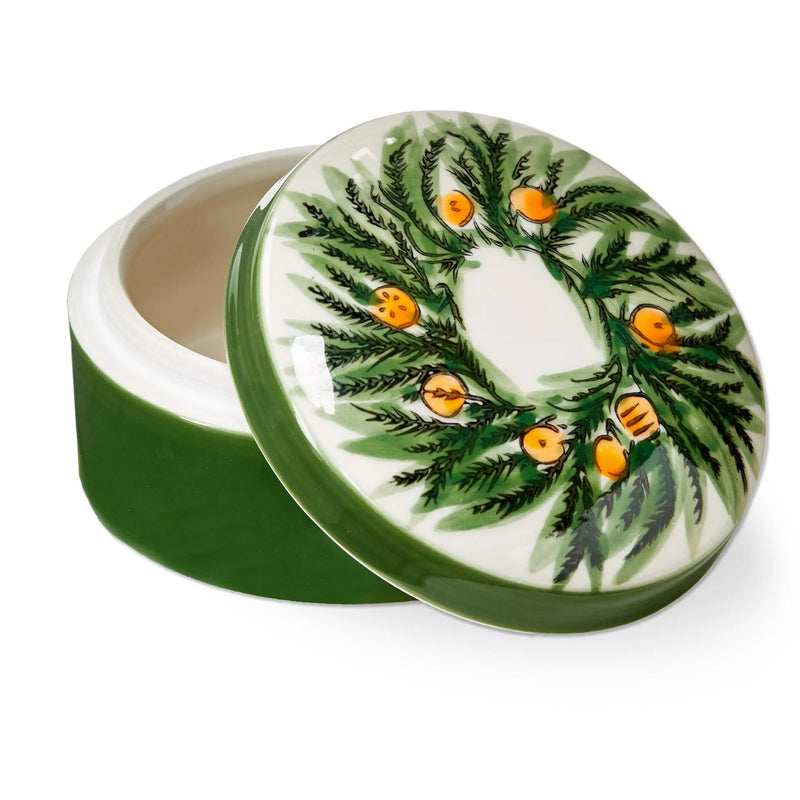 Trinket Dish with Lid - Citrus Grove
