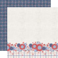 American Made Flowers - Yankee Doodle 12x12 Paper