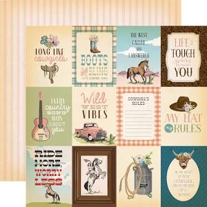 Cowgirl - 3x4 Journaling Cards