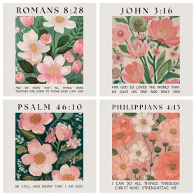 Flower Market Verse Coaster Set
