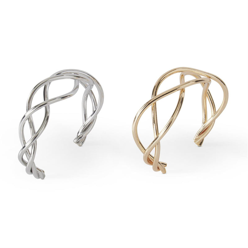 Twisted Cuff Bracelet - Silver Only