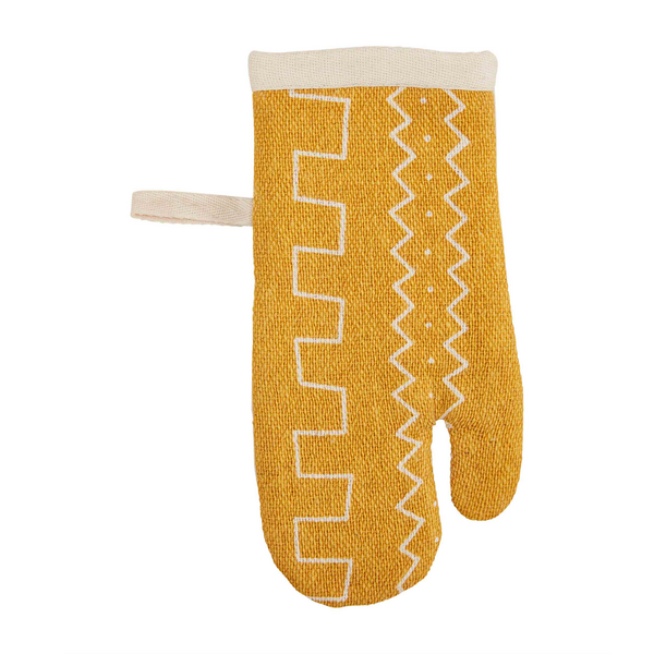 Mustard Mud Cloth Pot Holder