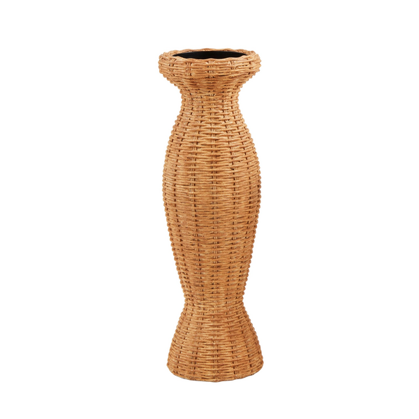 Large Resin Woven Candlestick