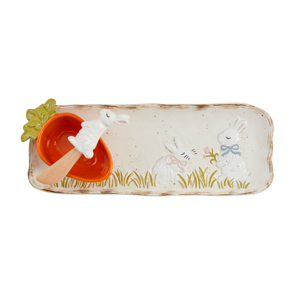 Bunny Dip and Tray Set