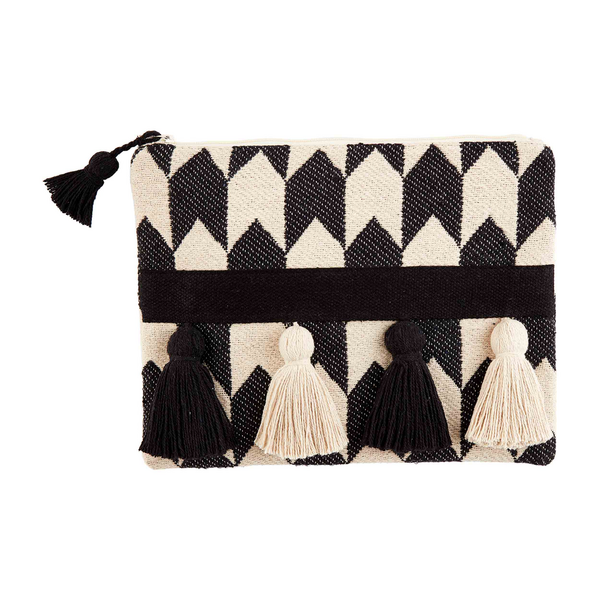 Handloom Tassel Case - Black