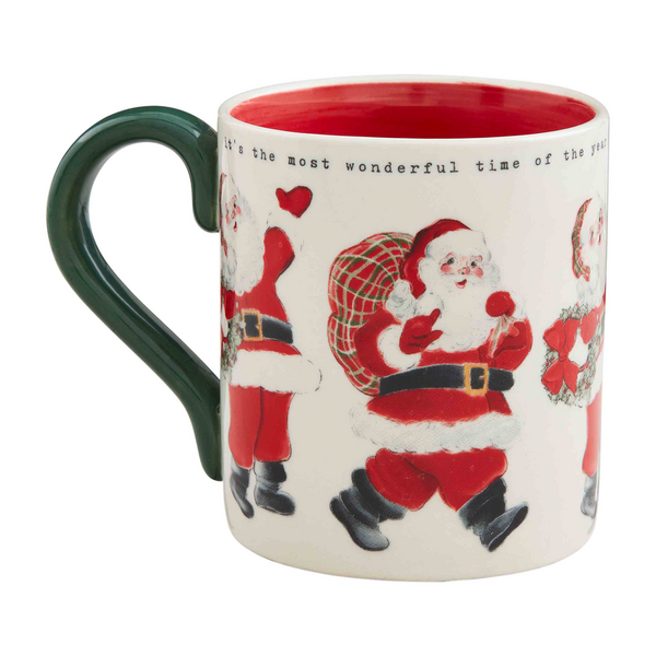 Wreath Santa Mug