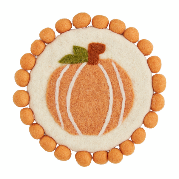 Felt Pumpkin Trivet