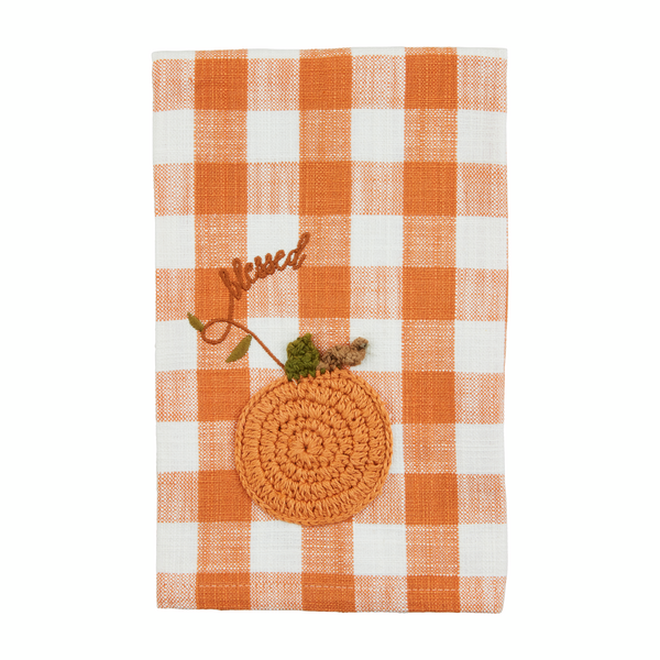 Blessed Crochet Pumpkin Towel