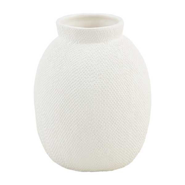 Short Pressed Textured Vase