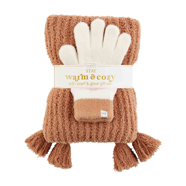 Color Block Glove and Scarf - CA