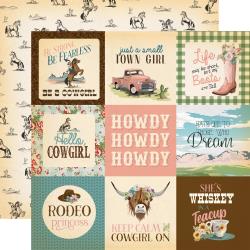 Cowgirl - 4x4 Journaling Cards