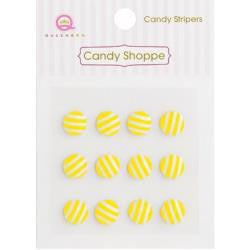 Queen & Co. - Candy Shoppe - Yellow Stripers