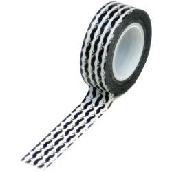 Trendy Tape Black and White Mustache