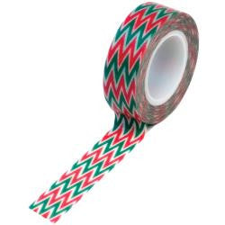 Trendy Tape Red and Green Chevron