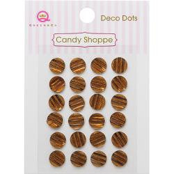 Queen & Co. - Candy Shoppe - Brown Deco Dots