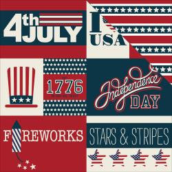 Stars & Stripes Journaling Cards
