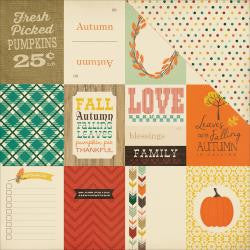 Fall Blessings - Journaling Cards 3x4