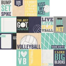 Volleyball - 12 x 12 Scrapbook Paper