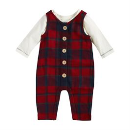 Tartan Overall Set 6 - 9 month