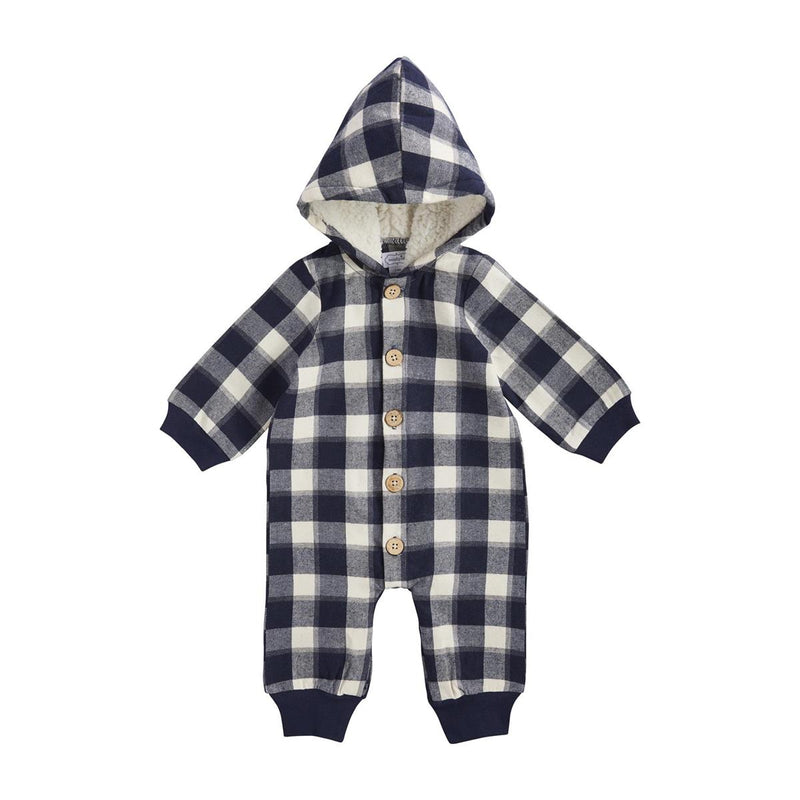 Navy Check One - 6 - 9 month