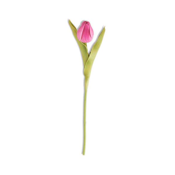 Real Touch Mini Fuchsia Tulips - 10.5 Inch