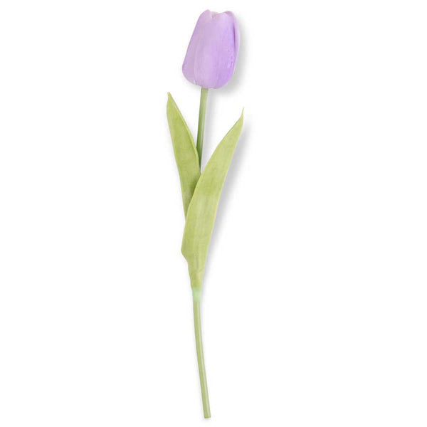 Real Touch Mini Light Purple Tulip Stem