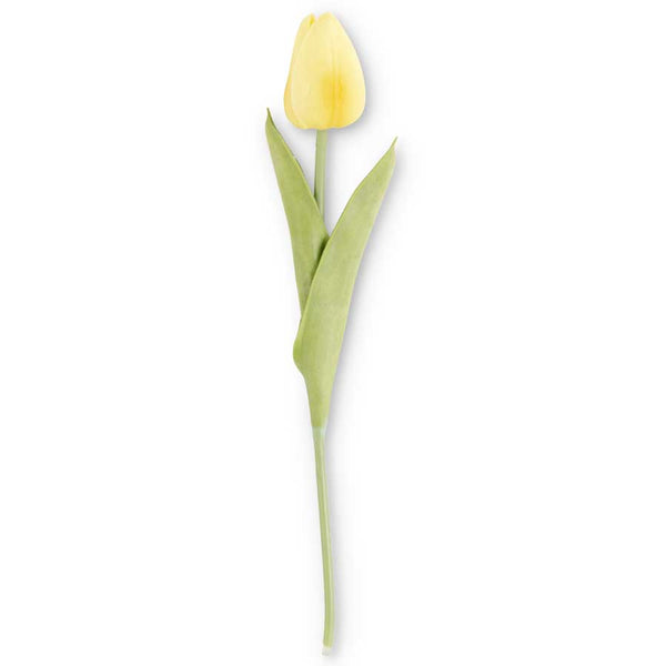 Real Touch Mini Light Yellow Tulip Stem