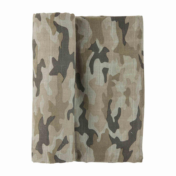Muslin Swaddle Blanket- camo