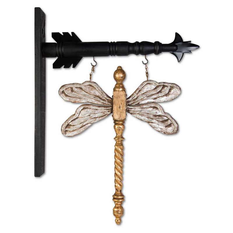 Dragonfly Gold and Silver Arrow - 17 Inch