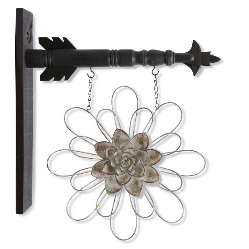 Gray Metal Wire Flower w/Resin Center Arrow Replacement