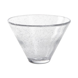 Bubble Glass Stemless Martini