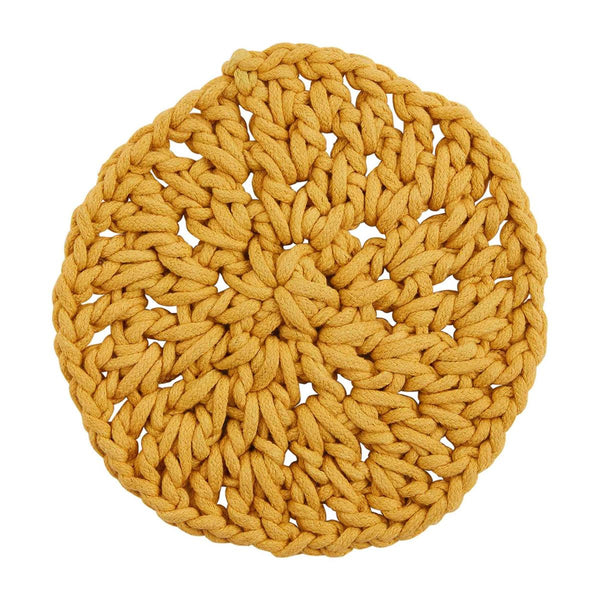 Mustard Knotted Cotton Trivet