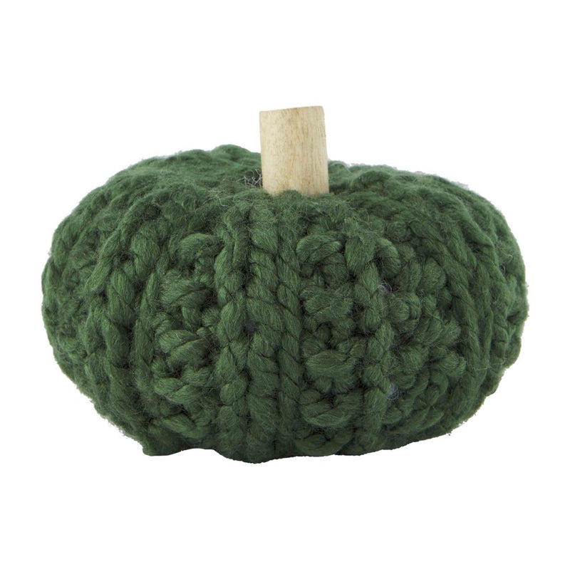 Green Crochet Pumpkin