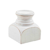 Small Short White Candle Holder