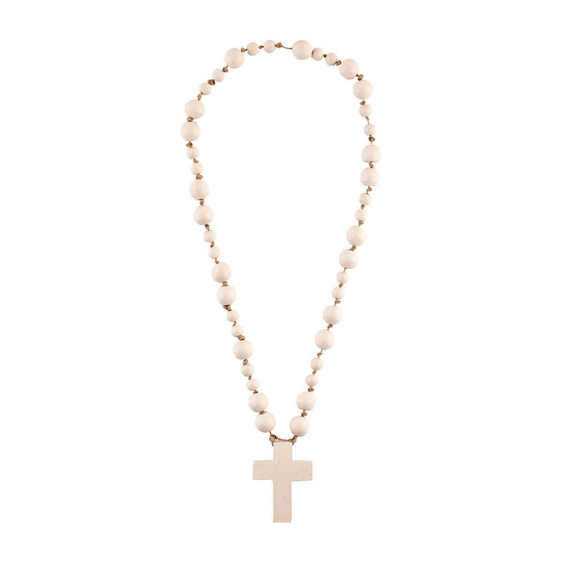 Pink Beaded Cross