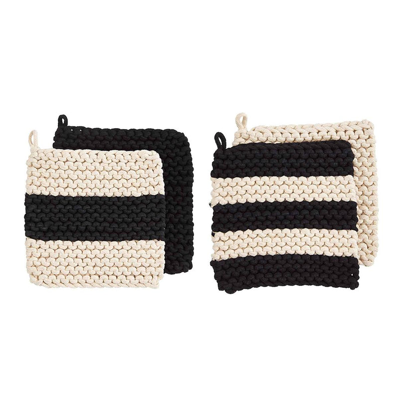 Two Stripe Crochet Holder Set