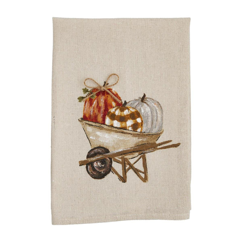 Wheelbarrow Hand Painted Towel